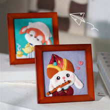 Load image into Gallery viewer, Non-Finished Lovely DIY Wool Felt Kit Famous Painting Handcraft Needle Felting Kit for Needle Material Pack for Kids Beginner Christmas Gift