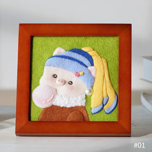 Load image into Gallery viewer, Non-Finished Lovely DIY Wool Felt Kit Famous Painting Handcraft Needle Felting Kit for Needle Material Pack for Kids Beginner Christmas Gift