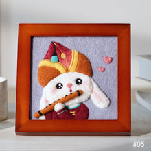 Load image into Gallery viewer, Non-Finished Lovely DIY Wool Felt Kit Famous Painting Handcraft Needle Felting Kit for Needle Material Pack for Kids Beginner Christmas Gift