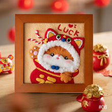 Load image into Gallery viewer, Non-Finished Lovely DIY Wool Felt Kit Famous Painting Handcraft Needle Felting Kit for Needle Material Pack for Kids Beginner Christmas Gift