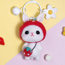 Load image into Gallery viewer, Non-Finished Lovely DIY Wool Felt Keychain Accessrioes for Needle Material Pack for Kids Beginner Valentine's Day Gifts