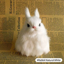 Load image into Gallery viewer, Simulation Mini Cat Rabbit Fox Owl Fur Model Plush Cats Children Birthday Gifts Imitation Animal Doll Home Decor