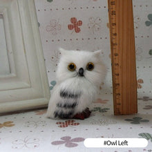 Load image into Gallery viewer, Simulation Mini Cat Rabbit Fox Owl Fur Model Plush Cats Children Birthday Gifts Imitation Animal Doll Home Decor