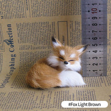 Load image into Gallery viewer, Simulation Mini Cat Rabbit Fox Owl Fur Model Plush Cats Children Birthday Gifts Imitation Animal Doll Home Decor