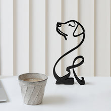 Load image into Gallery viewer, Art Sculpture Cat Dog Minimalist Personalized Gift Simple Metal Decor Modern Home Decoration Desk Office Ornament