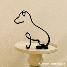 Load image into Gallery viewer, Art Sculpture Cat Dog Minimalist Personalized Gift Simple Metal Decor Modern Home Decoration Desk Office Ornament