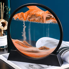 Load image into Gallery viewer, Creative 5/7/12inch 3D Moving Sand Art Painting Glass Sandscape in Motion Hourglass Moving Sand Frame Display Gift Home Decor