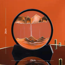 Load image into Gallery viewer, Creative 5/7/12inch 3D Moving Sand Art Painting Glass Sandscape in Motion Hourglass Moving Sand Frame Display Gift Home Decor