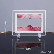 Load image into Gallery viewer, Creative 5/7/12inch 3D Moving Sand Art Painting Glass Sandscape in Motion Hourglass Moving Sand Frame Display Gift Home Decor
