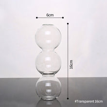 Load image into Gallery viewer, Nordic Glass Bubble Vase Terrarium Transparent Spherical Flower Holder Vase Plant Pots Home Decor Living Room Decoration Gift