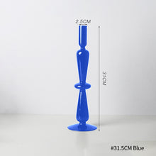 Load image into Gallery viewer, Retro Glass Classic Candlesticks Holders Craft Candlesticks Holders for Wedding Room Decorations Glass Candle Holder Vase