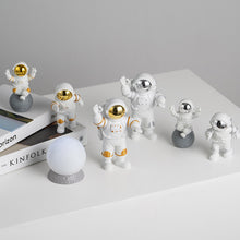 Load image into Gallery viewer, Astronaut Figure Statue Figurine Spaceman Sculpture Moon Light Home Room Office Desktop Decor Boy Kids Gift