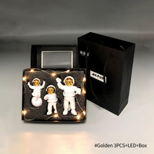 Load image into Gallery viewer, Astronaut Figure Statue Figurine Spaceman Sculpture Moon Light Home Room Office Desktop Decor Boy Kids Gift
