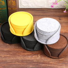 Load image into Gallery viewer, 11pcs Round Felt Coaster Dining Table Protector Pad Heat Resistant Cup Mat Coffee Tea Hot Drink Mug Placemat Kitchen Accessories