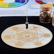 Load image into Gallery viewer, Flower of Life Basswood Coaster Placemats Laser Cut Non-slip Carved Coaster Wood Round Cup Pad Table Mat Art Home Decor