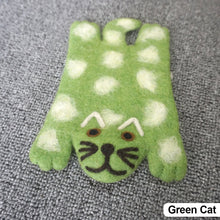 Load image into Gallery viewer, Cute Animal Wool Felt Coaster Cartoon Style Tea Coaster Cup Mat Coffee Mug Pad ChristmaChristmas Gift Kitchen Table Decor