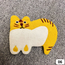 Load image into Gallery viewer, Cute Cat Wool Felt Coaster Cartoon Style Tea Coaster Cup Mat Coffee Mug Pad ChristmaChristmas Gift Kitchen Table Decor