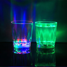 Load image into Gallery viewer, 50ml LED Automatic Glowing Cup Flashing Cup Wine Beer Whisky Mug Water Beverage Drinking Glass Party Decorative Supplies
