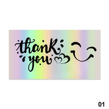 Load image into Gallery viewer, 50Pcs Reflective Laser Appreciate Cards Thank You For Supporting My Small Business Greeting Postcard For Boutiques Wrapping Supplies