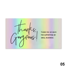 Load image into Gallery viewer, 50Pcs Reflective Laser Appreciate Cards Thank You For Supporting My Small Business Greeting Postcard For Boutiques Wrapping Supplies