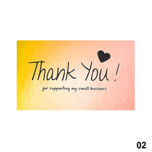 Load image into Gallery viewer, 50Pcs Laser Appreciate Cards Thank You For Supporting My Small Business Greeting Postcard Stickers Adhesive Labels For Boutiques Wrapping Supplies