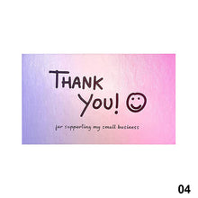 Load image into Gallery viewer, 50Pcs Laser Appreciate Cards Thank You For Supporting My Small Business Greeting Postcard Stickers Adhesive Labels For Boutiques Wrapping Supplies