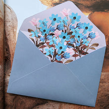 Load image into Gallery viewer, 6pcs Printed Flower Set Envelope Wedding Greeting Card Invitation Letter Paper Office Stationery School Supplies
