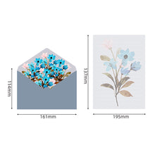 Load image into Gallery viewer, 6pcs Printed Flower Set Envelope Wedding Greeting Card Invitation Letter Paper Office Stationery School Supplies