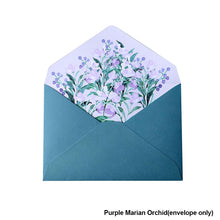 Load image into Gallery viewer, 6pcs Printed Flower Set Envelope Wedding Greeting Card Invitation Letter Paper Office Stationery School Supplies