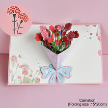 Load image into Gallery viewer, 3D Happy Birthday Card for Girl Kids Birthday Cake Pop-Up Greeting Cards Postcards Gifts with Envelope For Family Friends Lover