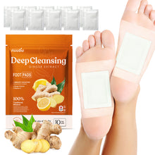 Load image into Gallery viewer, Ginger Deep Cleansing Foot Patch Repelling Wet Foot Treatment Relieving Stress Relaxing Mind Body Cleansing Health Care