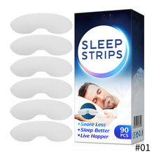 Load image into Gallery viewer, Sleep Strips Mouth Strips Anti Snore Stopper 90Pcs Adhesive Sleep Mouth Tape for Better Nose Breathing Less Mouth Breathing