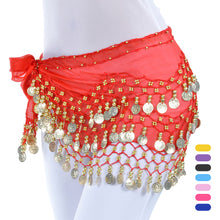 Load image into Gallery viewer, Women Sexy Belly Dance Hip Scarf Wrap Thailand/India/Arab Dancer Skirt Belt Dancer Skirt Female Show Costume Sequins Tassels