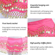 Load image into Gallery viewer, Women Sexy Belly Dance Hip Scarf Wrap Thailand/India/Arab Dancer Skirt Belt Dancer Skirt Female Show Costume Sequins Tassels