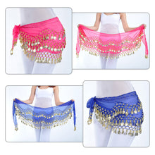 Load image into Gallery viewer, Women Sexy Belly Dance Hip Scarf Wrap Thailand/India/Arab Dancer Skirt Belt Dancer Skirt Female Show Costume Sequins Tassels