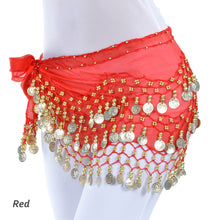 Load image into Gallery viewer, Women Sexy Belly Dance Hip Scarf Wrap Thailand/India/Arab Dancer Skirt Belt Dancer Skirt Female Show Costume Sequins Tassels