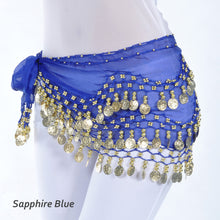 Load image into Gallery viewer, Women Sexy Belly Dance Hip Scarf Wrap Thailand/India/Arab Dancer Skirt Belt Dancer Skirt Female Show Costume Sequins Tassels