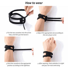Load image into Gallery viewer, Portable Adjustable Thin Sports Yoga Wrist Band Left Right Universal Fitness Sprain Protection Soft Pain TFCC Tear Injury Brace