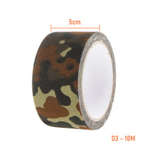 Load image into Gallery viewer, 5/10M Camouflage Tape Hunting Self-adhesive Camo Tape Waterproof Non-Slip Military Paintball Airsoft Rifle Tape Bicycle Sticker