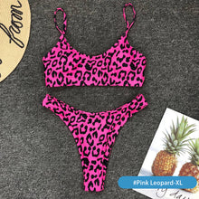 Load image into Gallery viewer, Women Sexy Wear Bikini Female Swimwear Beach Bikini Leopard Beachwear Set BathingSuit Snakeskin Push Up Swimsuit