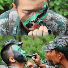 Load image into Gallery viewer, 3Pcs Military Woodland Camouflage Cream Body Face Disguised Paint Camo Oil Tube Stick for Outdoor Field Camouflage Oil Suit