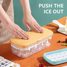 Load image into Gallery viewer, Press Type Ice Cube with Storage Box Silicone Ice Cube Tray Ice Cube Maker Home Bar DIY Ice Cube Tool with Lid