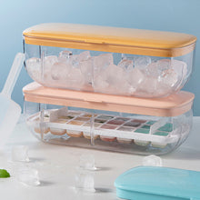 Load image into Gallery viewer, Press Type Ice Cube with Storage Box Silicone Ice Cube Tray Ice Cube Maker Home Bar DIY Ice Cube Tool with Lid