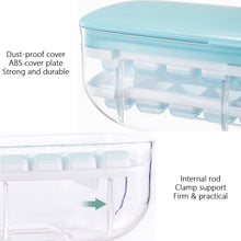 Load image into Gallery viewer, Press Type Ice Cube with Storage Box Silicone Ice Cube Tray Ice Cube Maker Home Bar DIY Ice Cube Tool with Lid