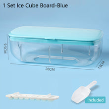 Load image into Gallery viewer, Press Type Ice Cube with Storage Box Silicone Ice Cube Tray Ice Cube Maker Home Bar DIY Ice Cube Tool with Lid