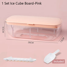 Load image into Gallery viewer, Press Type Ice Cube with Storage Box Silicone Ice Cube Tray Ice Cube Maker Home Bar DIY Ice Cube Tool with Lid
