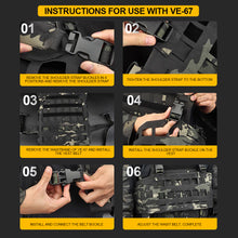 Load image into Gallery viewer, High Quality MOLLE Military Hunting Vest SPC Lightweight Tactical Vest Chest Rigs Cordura Material