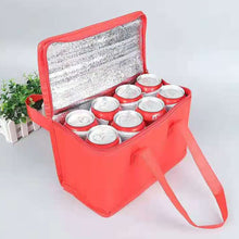 Load image into Gallery viewer, Portable Outdoor Camping Lunch Bento Bags Thermal Insulated Cooler Box Large Trips BBQ Meal Drink Zip Pack Picnic Supplies