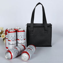 Load image into Gallery viewer, Portable Outdoor Camping Lunch Bento Bags Thermal Insulated Cooler Box Large Trips BBQ Meal Drink Zip Pack Picnic Supplies