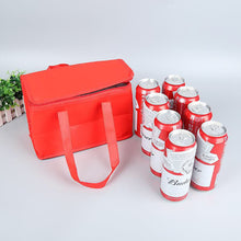 Load image into Gallery viewer, Portable Outdoor Camping Lunch Bento Bags Thermal Insulated Cooler Box Large Trips BBQ Meal Drink Zip Pack Picnic Supplies